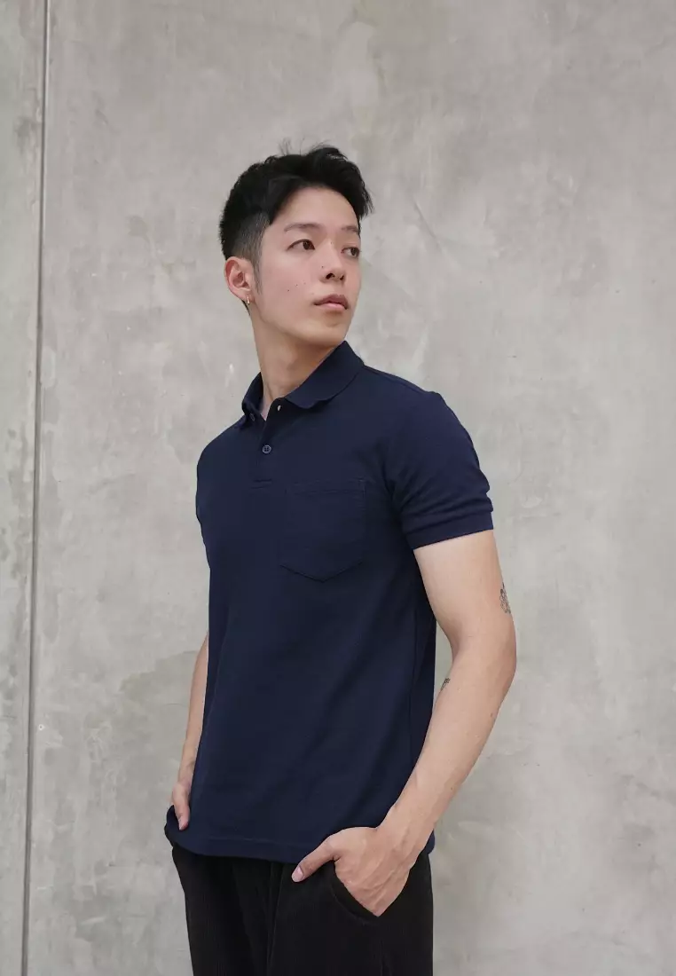 Kale MAX POCKET NAVY / Kaos Polo Pria / Kaos Pria / Kaos kerah / Polo Shirt Slim Fit