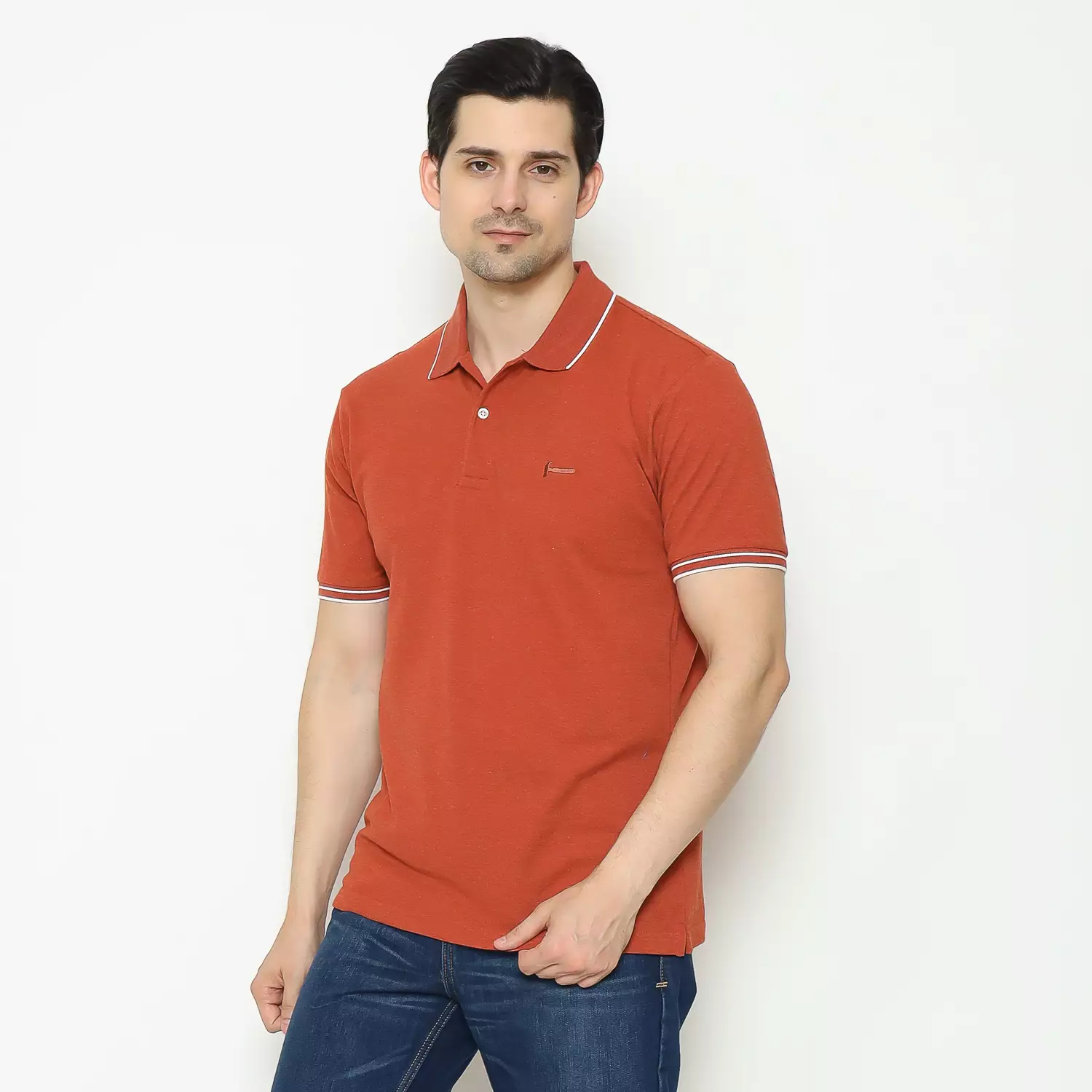 Hammer Men Fashion Polo C1PI015O1 | Kaos Polo Lengan Pendek Orange