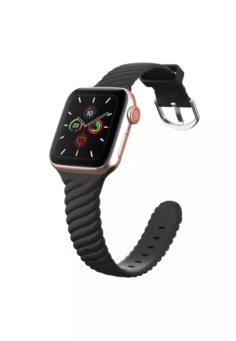 Apple watch band on sale black silicone
