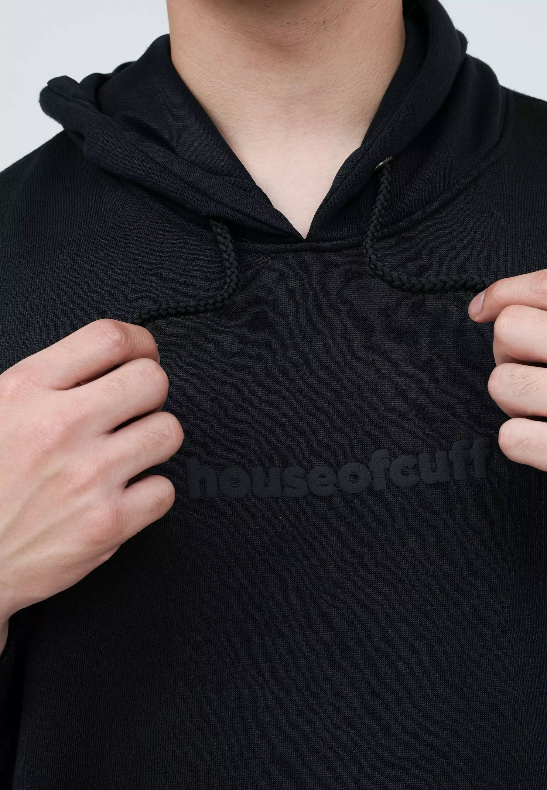 Houseofcuff Jaket Jumper Hoodie Sweater Kata Warna Hitam