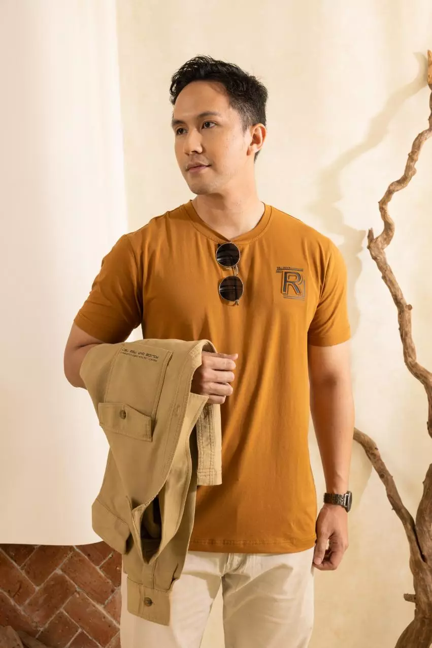 RBJ T-Shirt Cotton Spandex Emboss Pria 2482370721