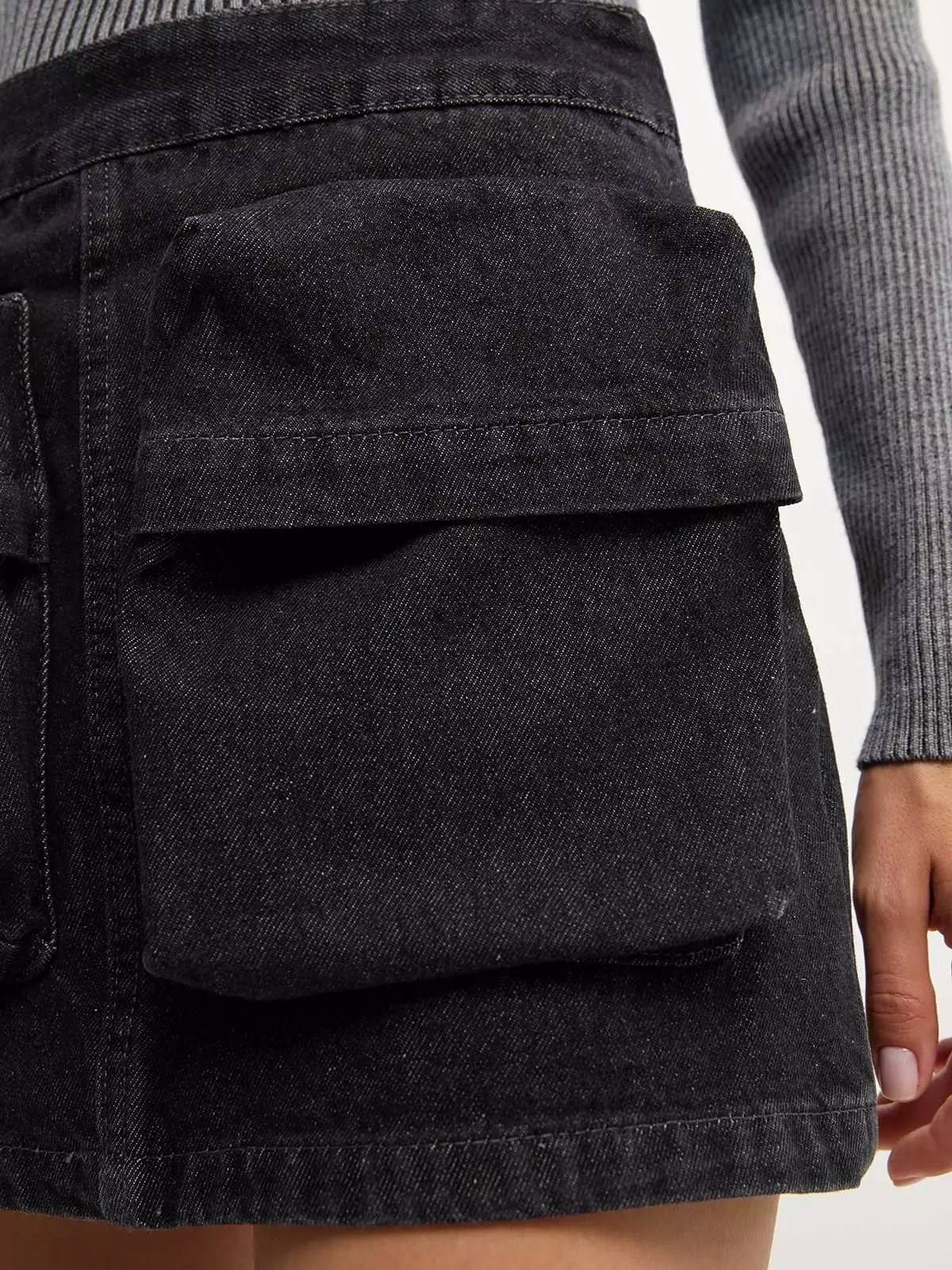 Cargo Mini Skort - Black