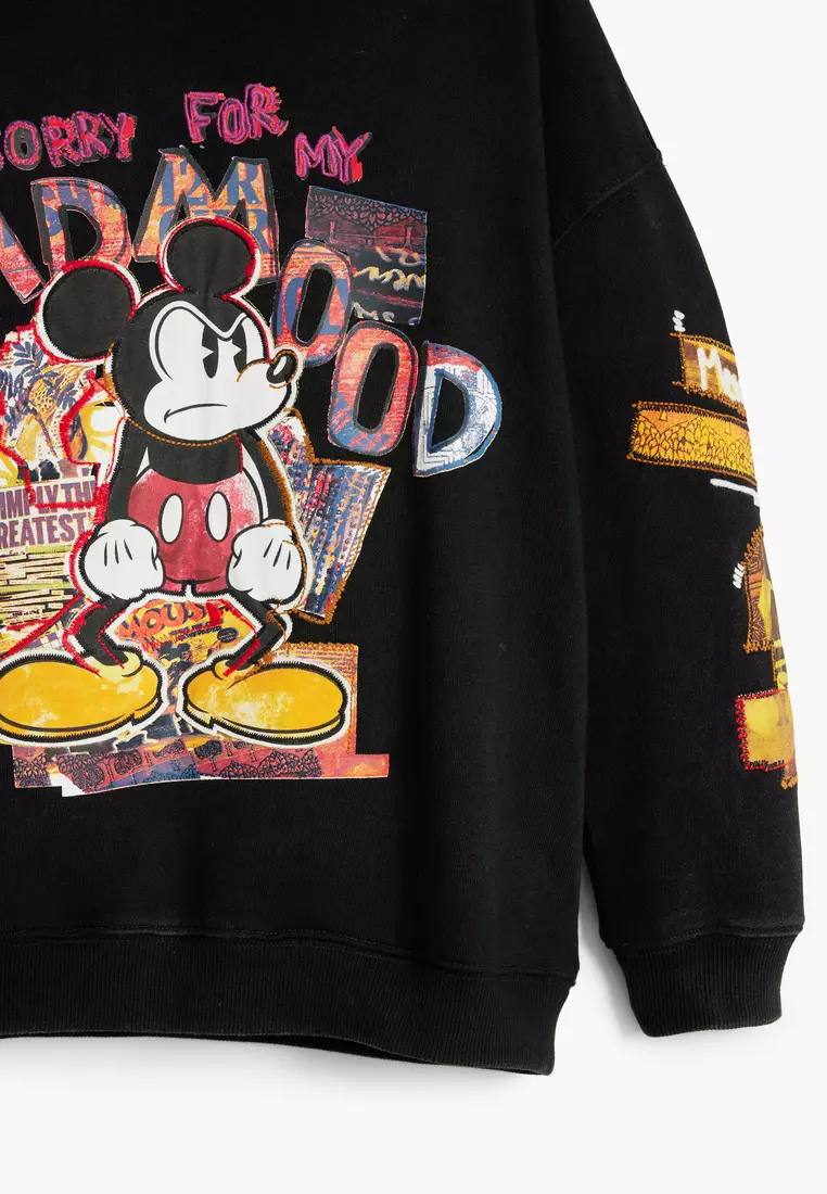 Mickey Mouse patchwork sweatshirt