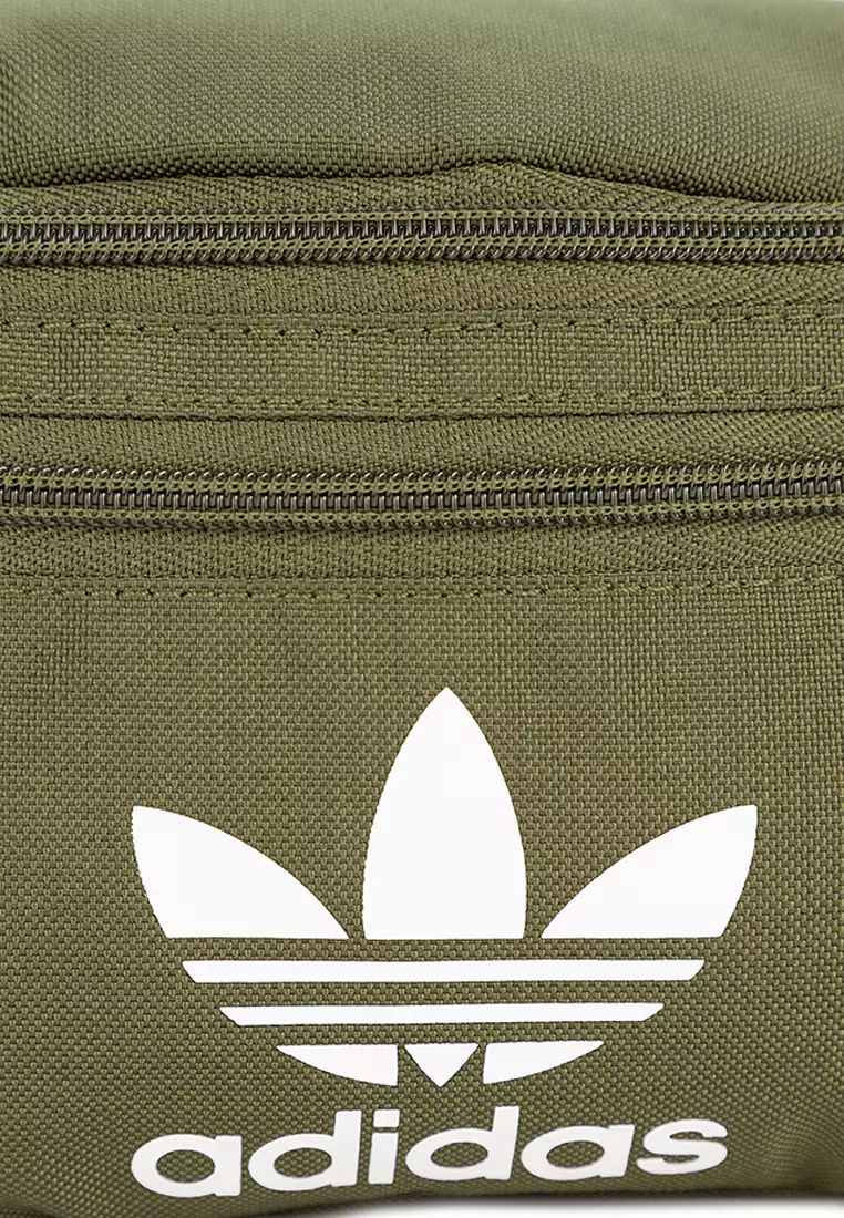 Adidas originals logo bum bag in khaki best sale