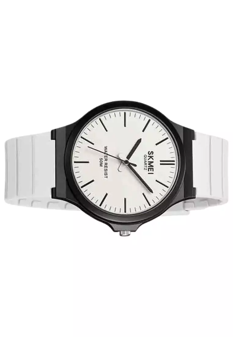 Jam Tangan Pria Analog Sport Watch 2108 ORIGINAL - White