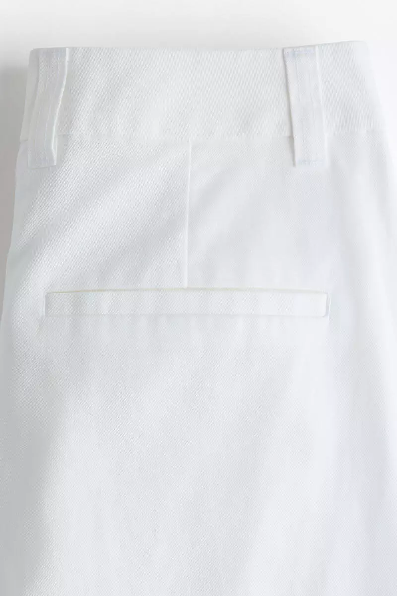 Tailored cotton trousers
