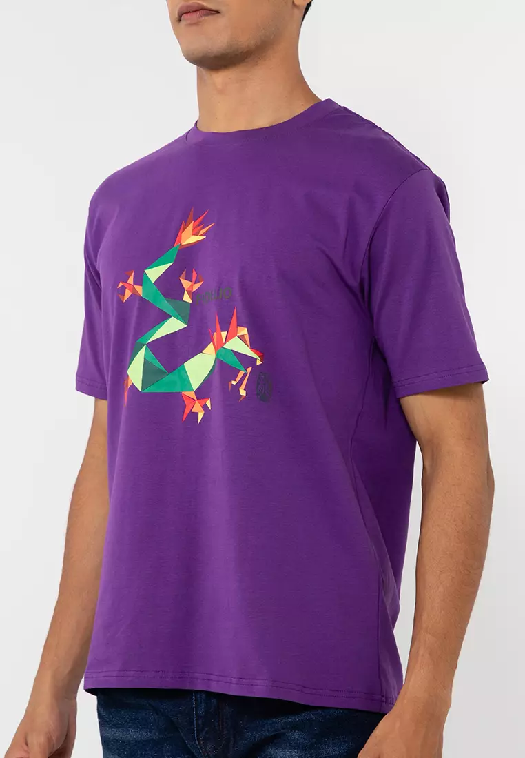 CNY Dragon Origami Special Effect Tees