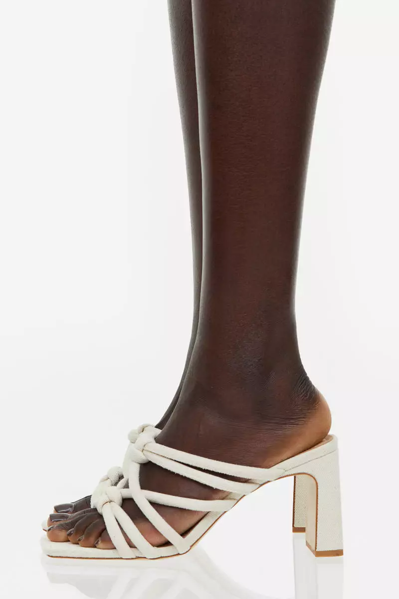 White square toe mules on sale