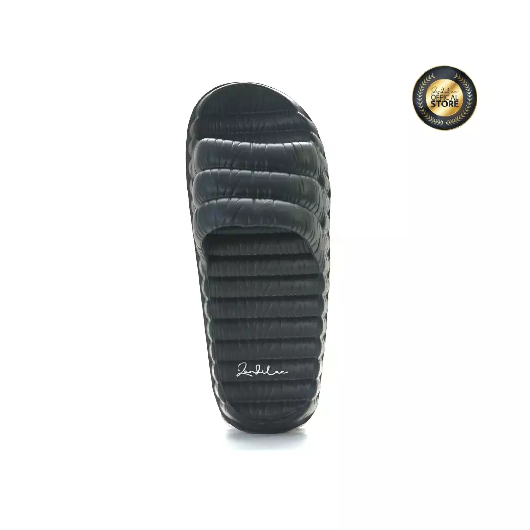 ZANDILAC - SANDAL WANITA DEWASA CH220345WD - HITAM full karet