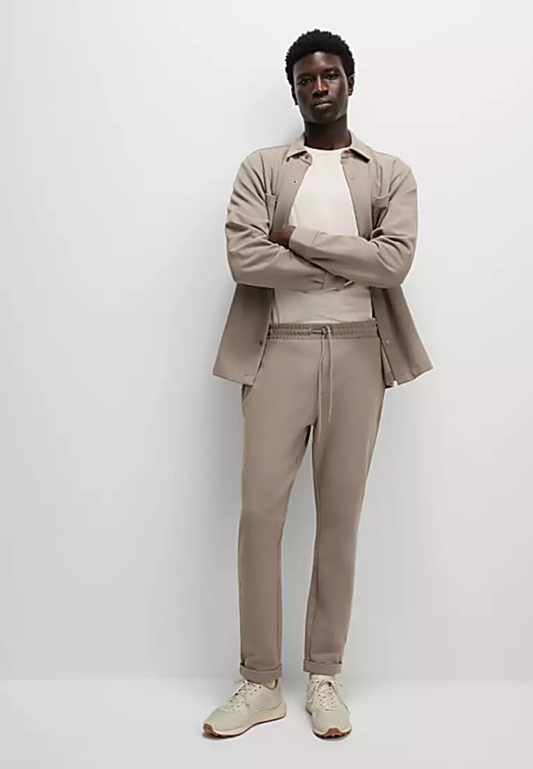 Smart Tapered Joggers with Stretch