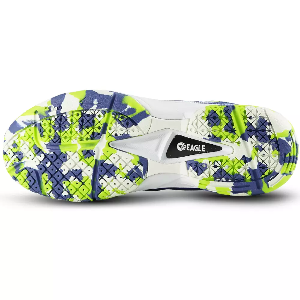 Eagle Sepatu Badminton Jet Pro II - BIRU/PUTIH/CITRUN