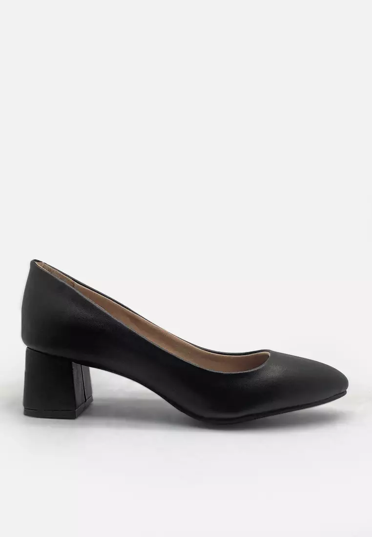 Sepatu Pumps Block Heels Wanita Pantofel Formal
