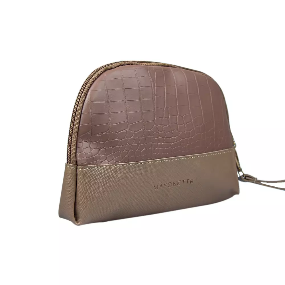 MYNT By MAYONETTE Lula Croco Pouch - Mocca