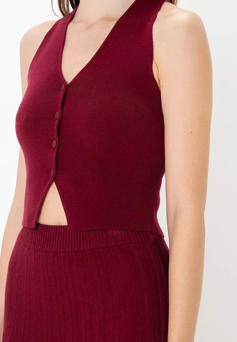 Lily's Pleated Top and Skirt Set