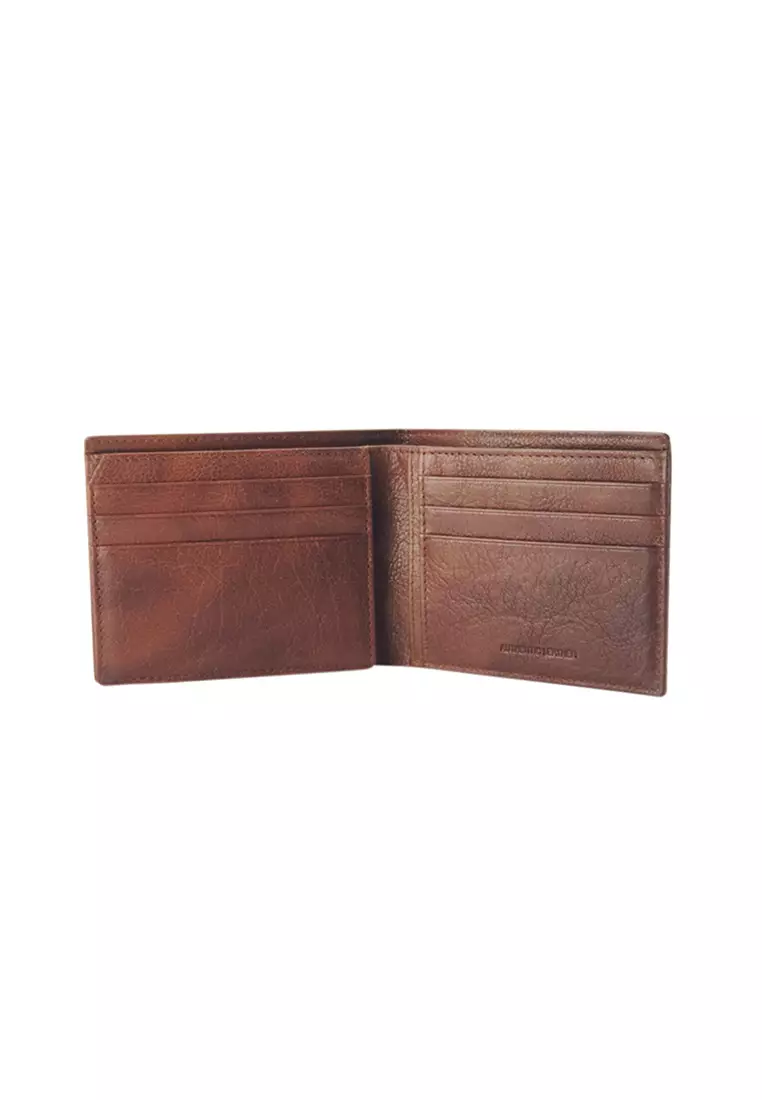 Leather Wallet For Men in BROWN Colour -Bifold Wallet- J0001 BROWN Oxhide