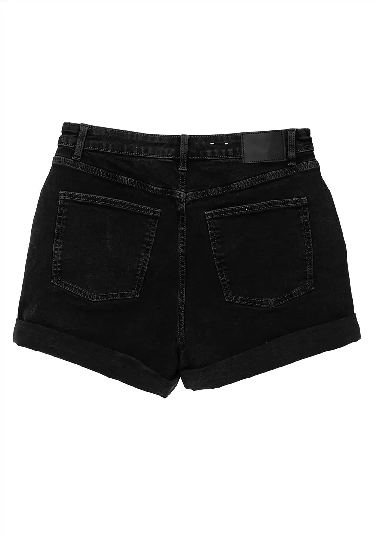 High Rise Micro Denim Shorts