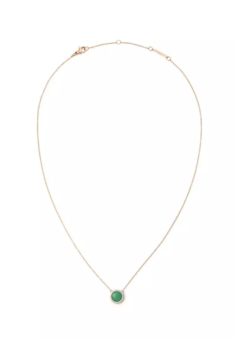 Audrey Necklace Jade Rose Gold - Unisex Necklace for women and men stainless steel Necklace DW Official Authentic Original kalung perempuan lelaki DW