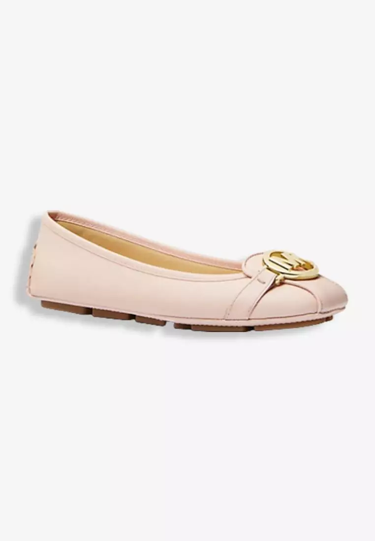 Michael Kors Fulton Faux Saffiano Leather Moccasin Soft Pink