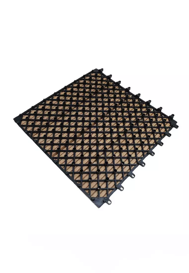 Verdee Eco Composite Wood Grain Decking Tile Dark brown x 1 2023