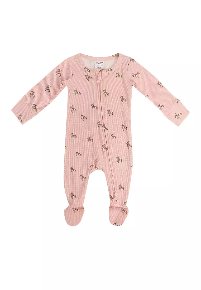 Organic Pointelle Zip Romper