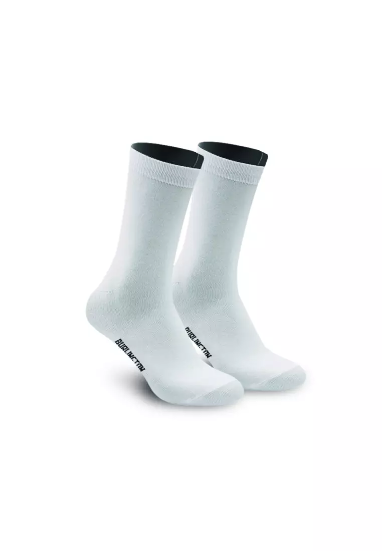 Burlington Men's Cotton Lite Thin Casual Crew Socks 3 pairs in a pack 148