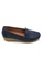 POLO HILL blue POLO HILL Ladies Low Wedge Heel Slip On Loafers 4DC2DSHE6157E8GS_2