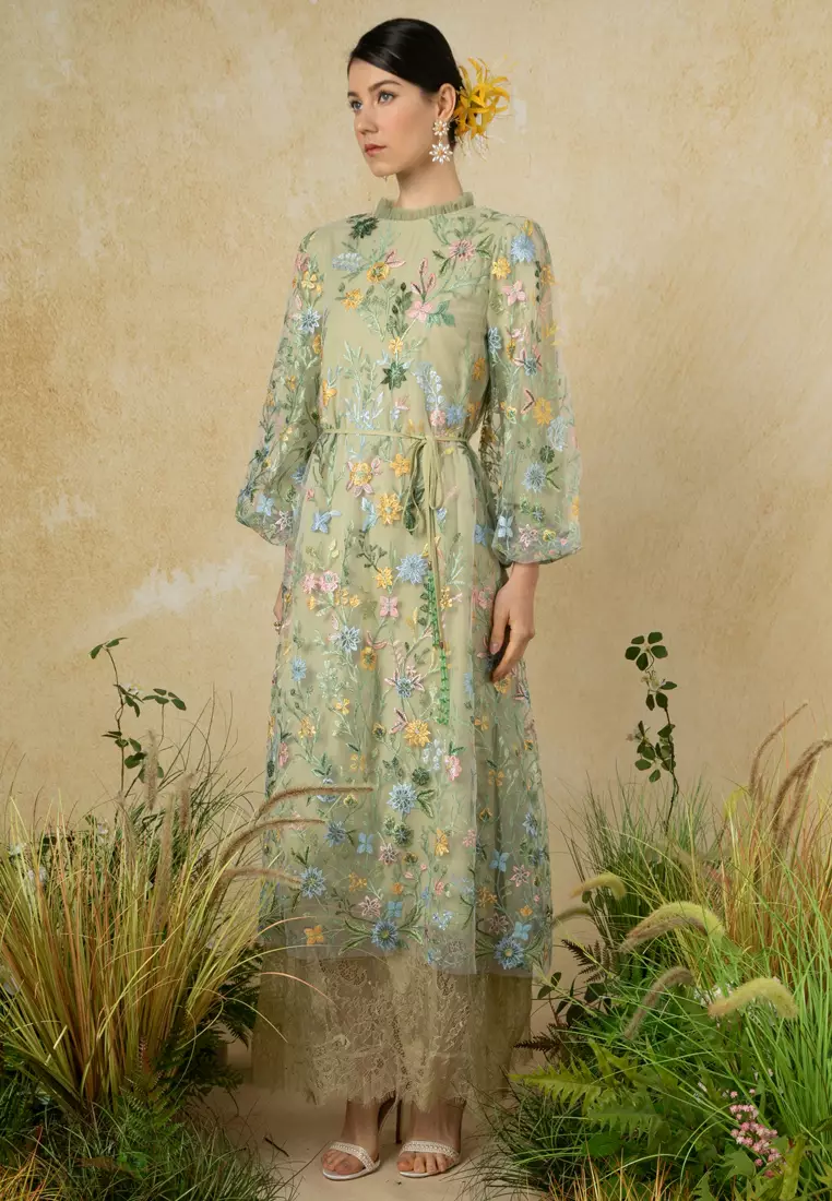 Flora Lace Flare Dress