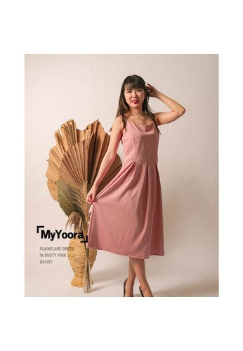 MyYoora MyYoora Plain Flare Feminine Dress Basic Wanita DS1057 091F5AA97F8A74GS_1