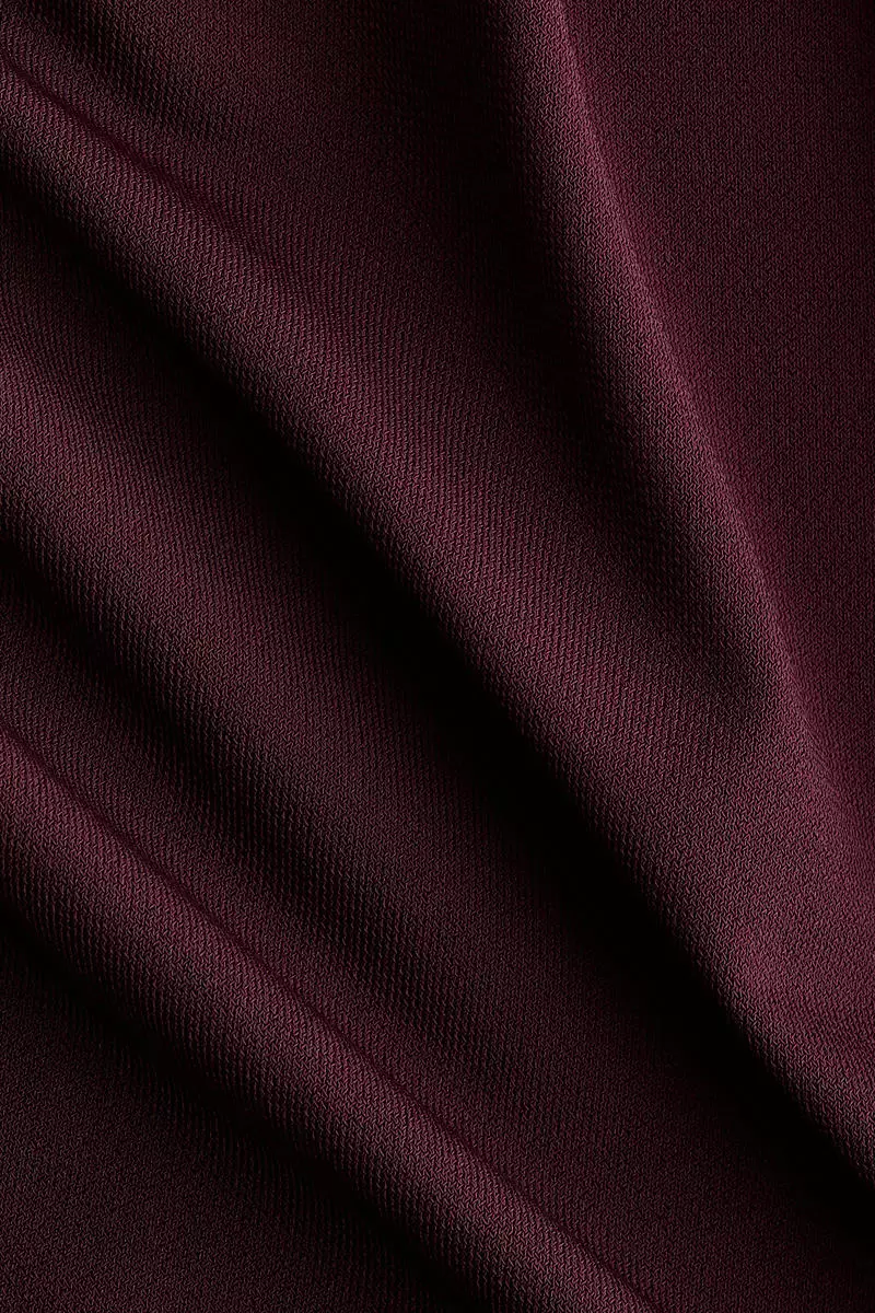 Draped one-shoulder dress