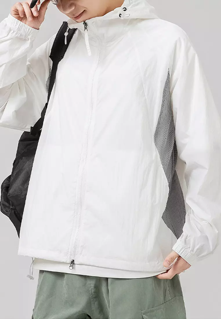 White on sale lightweight jacket