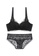 ZITIQUE black Women's 3/4 Cup Wireless Lace Lingerie Set (Bra and Underwear) - Black 8659CUSAC9562AGS_1