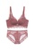 ZITIQUE brown Women's Autumn-winter Lace Lingerie Set (Bra and Underwear) - Caramel 327A5US78BD819GS_1
