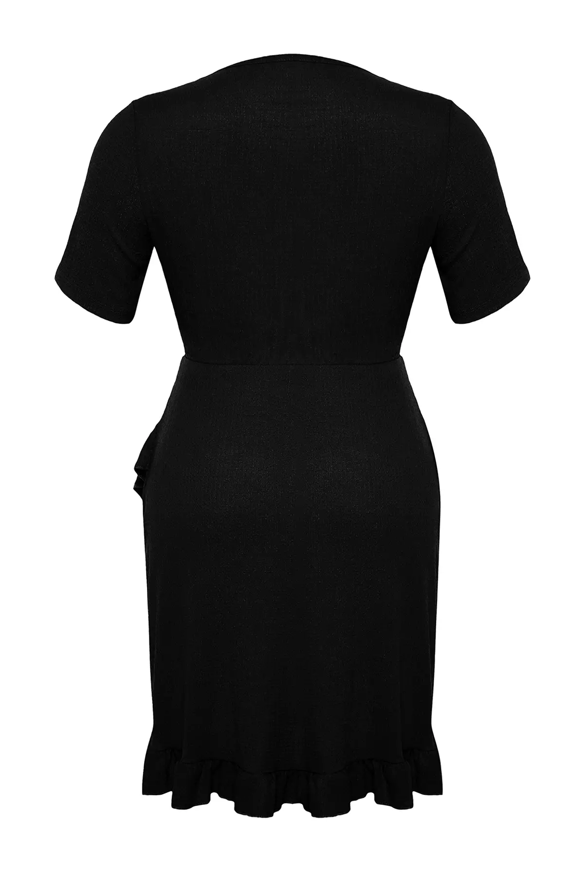 Plus Size Flounce Mini Dress