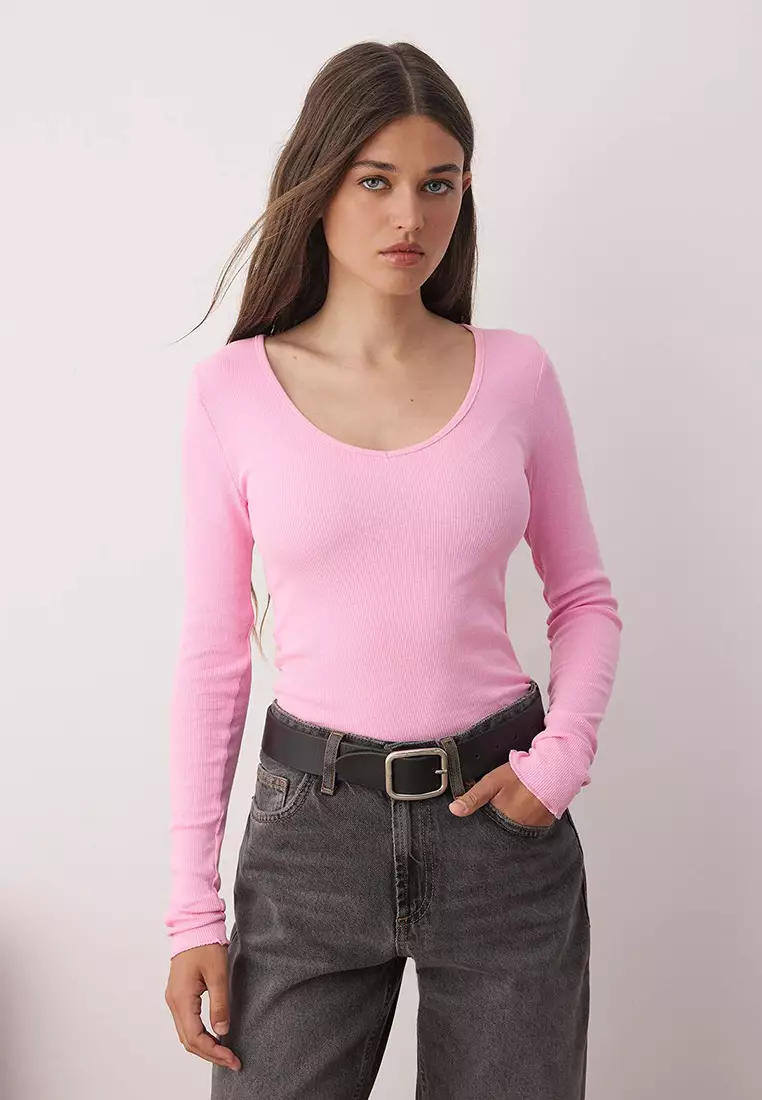 2-Pack V-Neck Long Sleeve T-Shirts