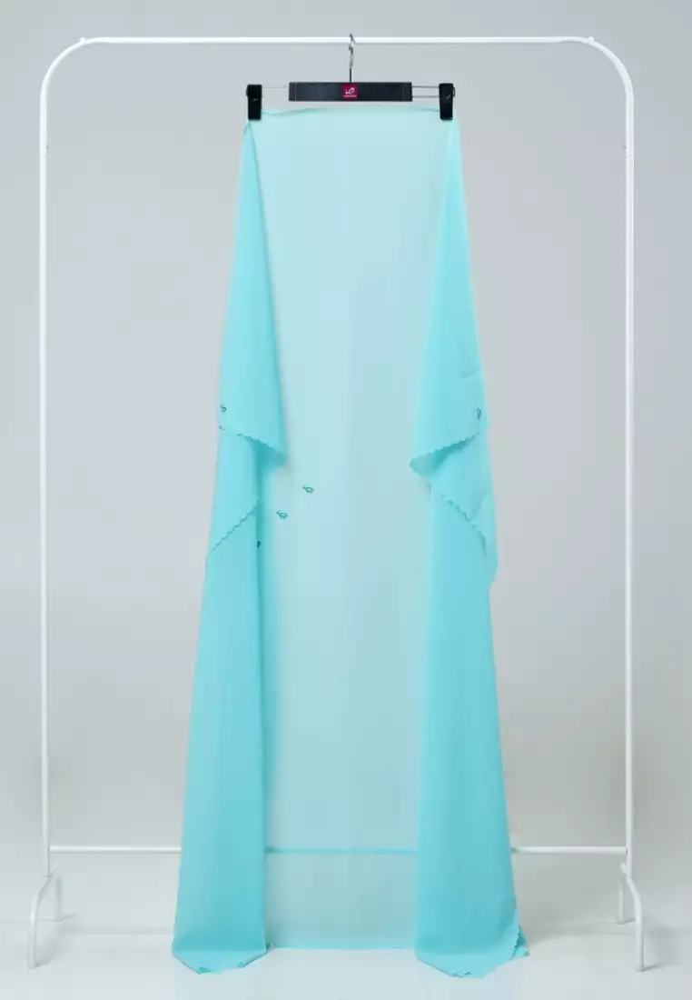 Rabbani - Kerudung Segiempat Zahira NK Aurion XL - Blue Grass