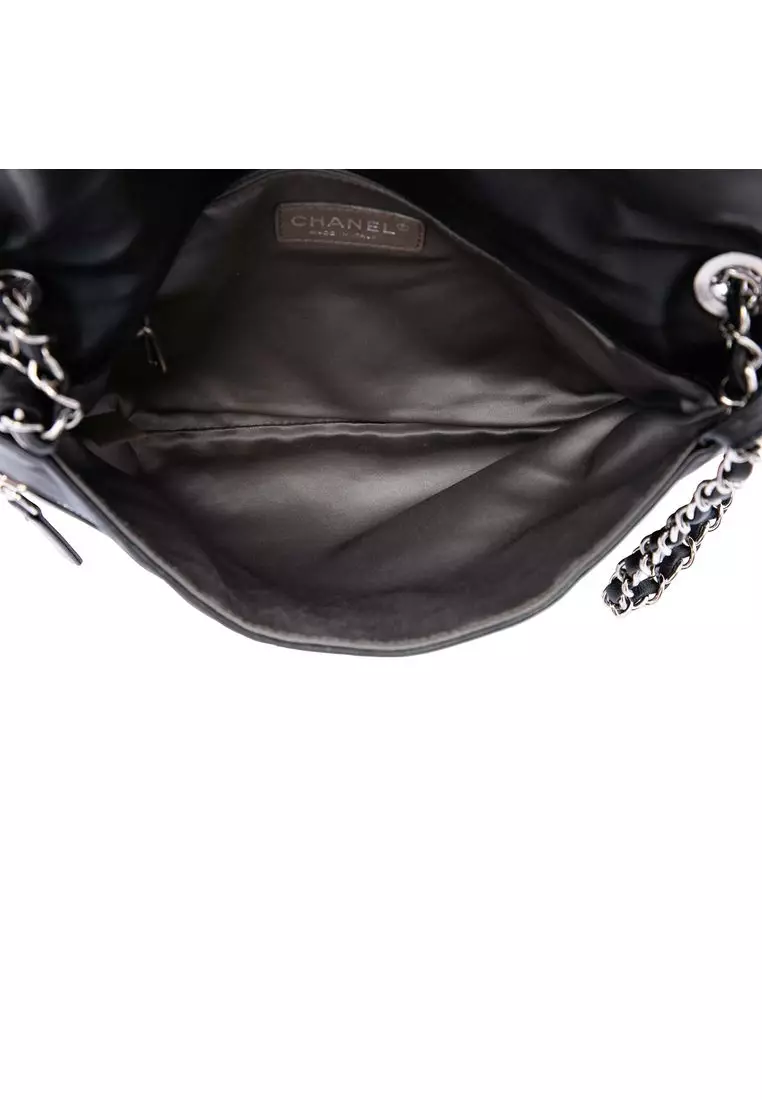 Pre-Loved Chanel Quilted Metallic Distressed Lambskin Cc Crystal Flap