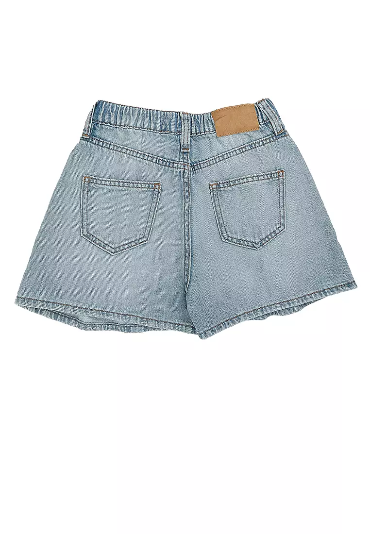 Sarai Pleat Front Denim Shorts