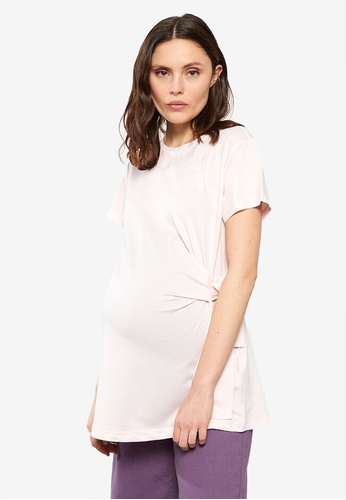 LC WAIKIKI pink Maternity Cotton T-Shirt AF495AA8E75CFAGS_1