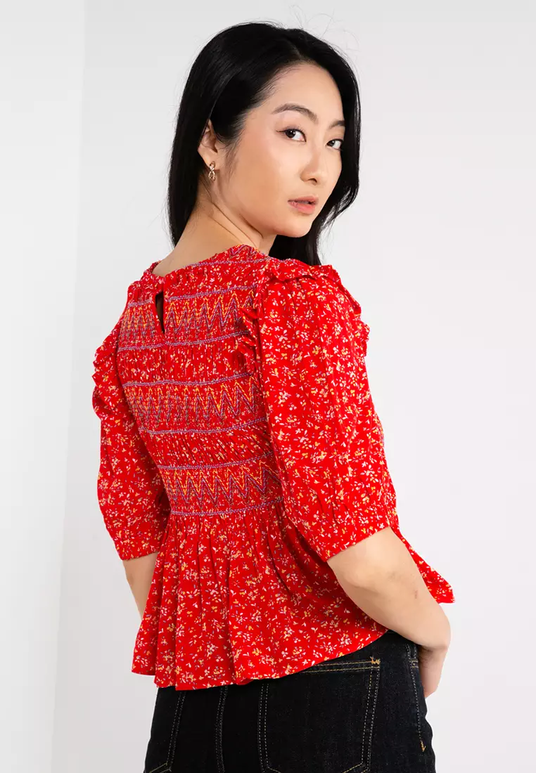 Short Sleeve Printed Top