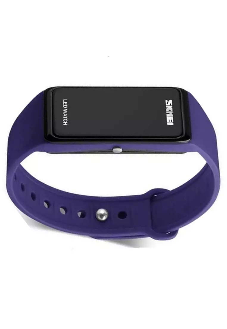Jam Gelang Kasual LED Digital Pria Waterproof Strap Tali Material Silicone SF12 ORIGINAL