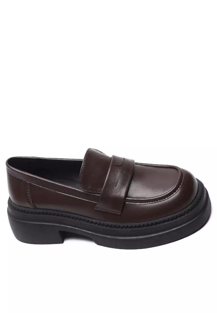Buy Twenty Eight Shoes Platform Penny Microfiber Leather Loafers