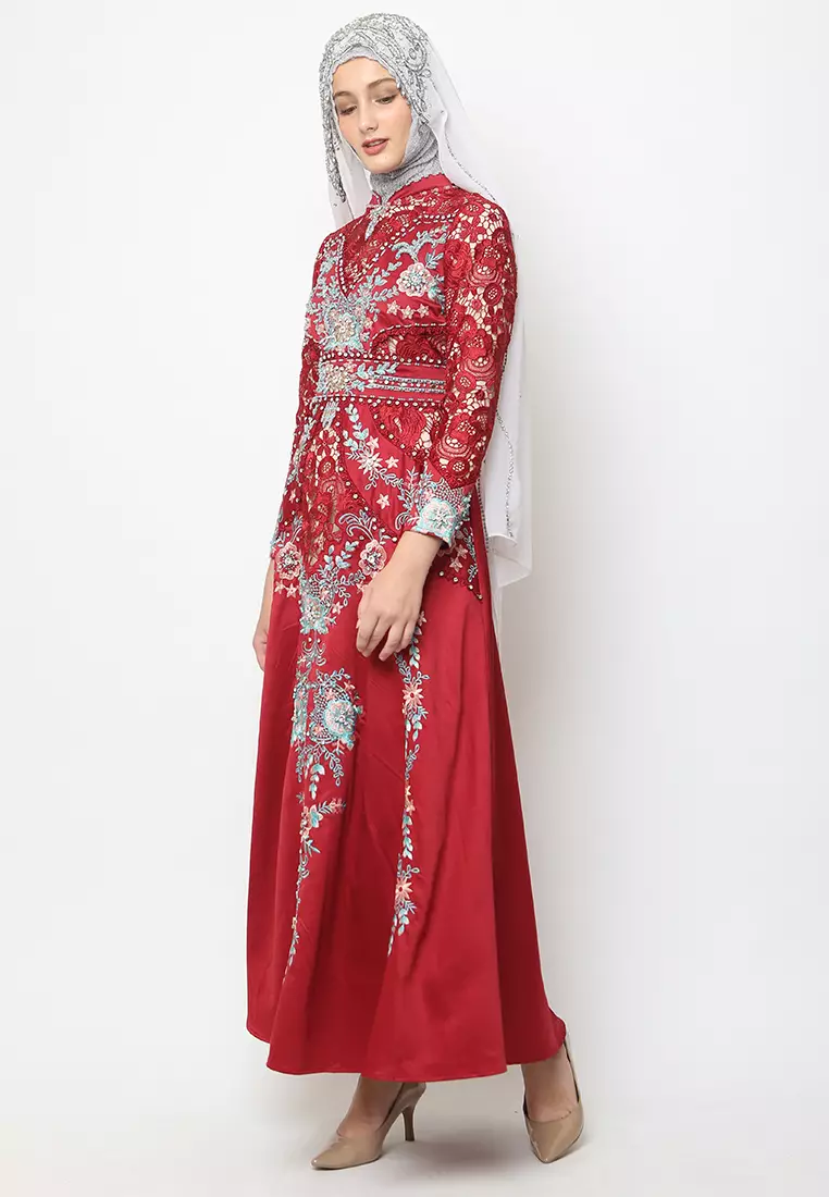 Bibiq Gamis Brokat Satin