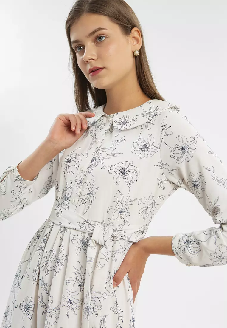 Minimal Derria Dress Ivory