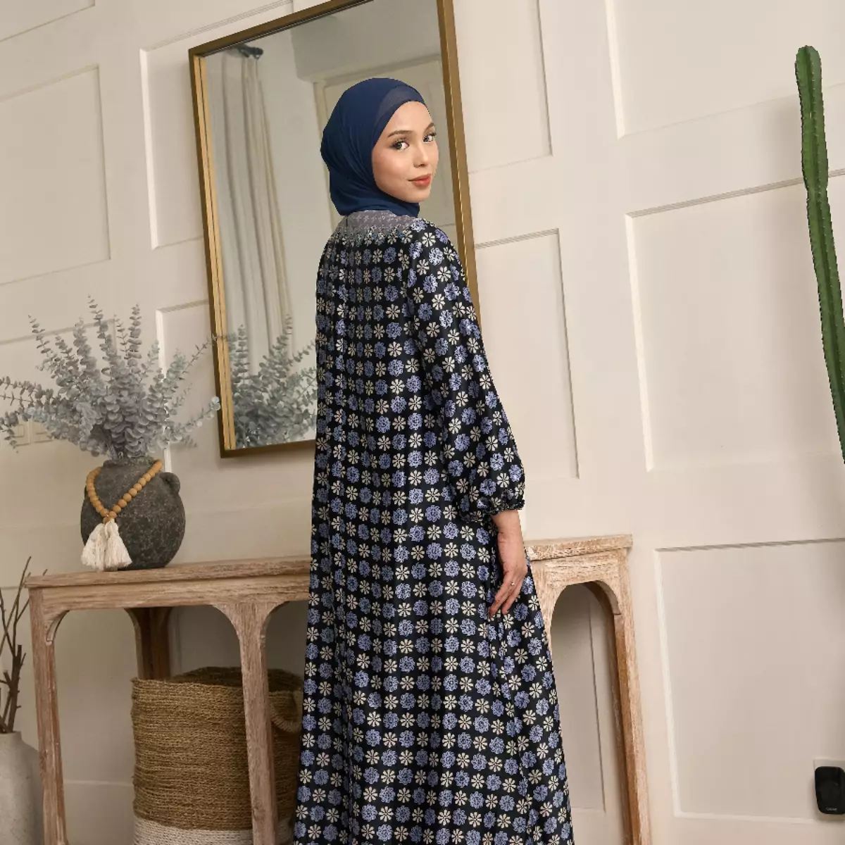 [New Collection] ZM Zaskia Mecca - Rinka Grey Black | Gamis Wanita | Primadona Lilya Raya | Ramadhan Series