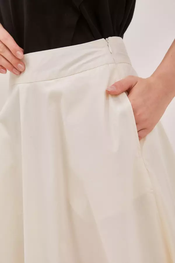 MINIMAL - Kamelie - Rok Midi A line - Offwhite Colour Offwhite