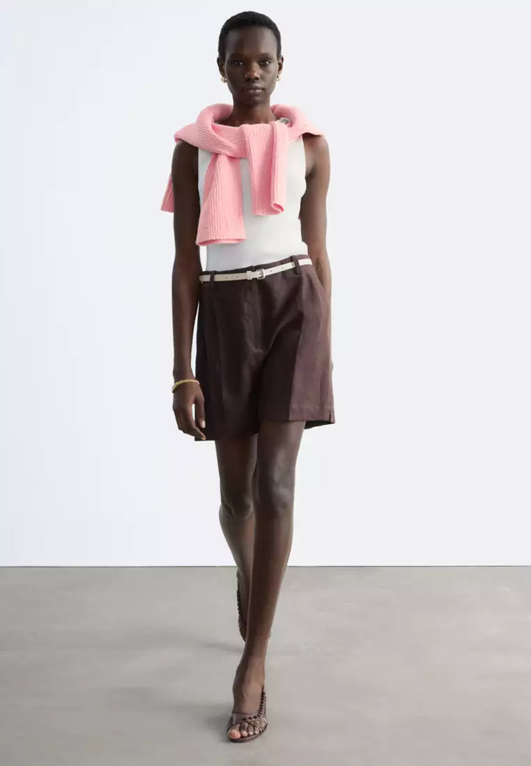 Tailored Linen Shorts