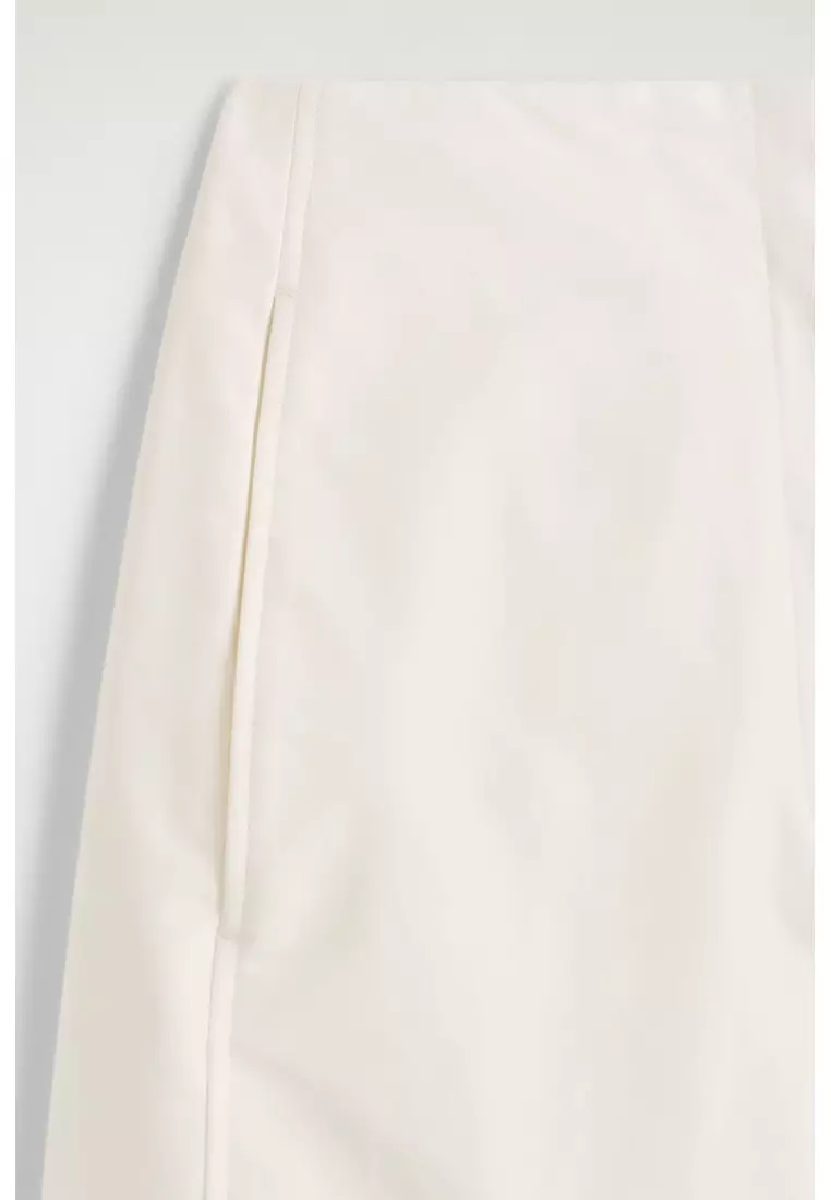 PIMA COTTON BARREL-LEG TROUSERS