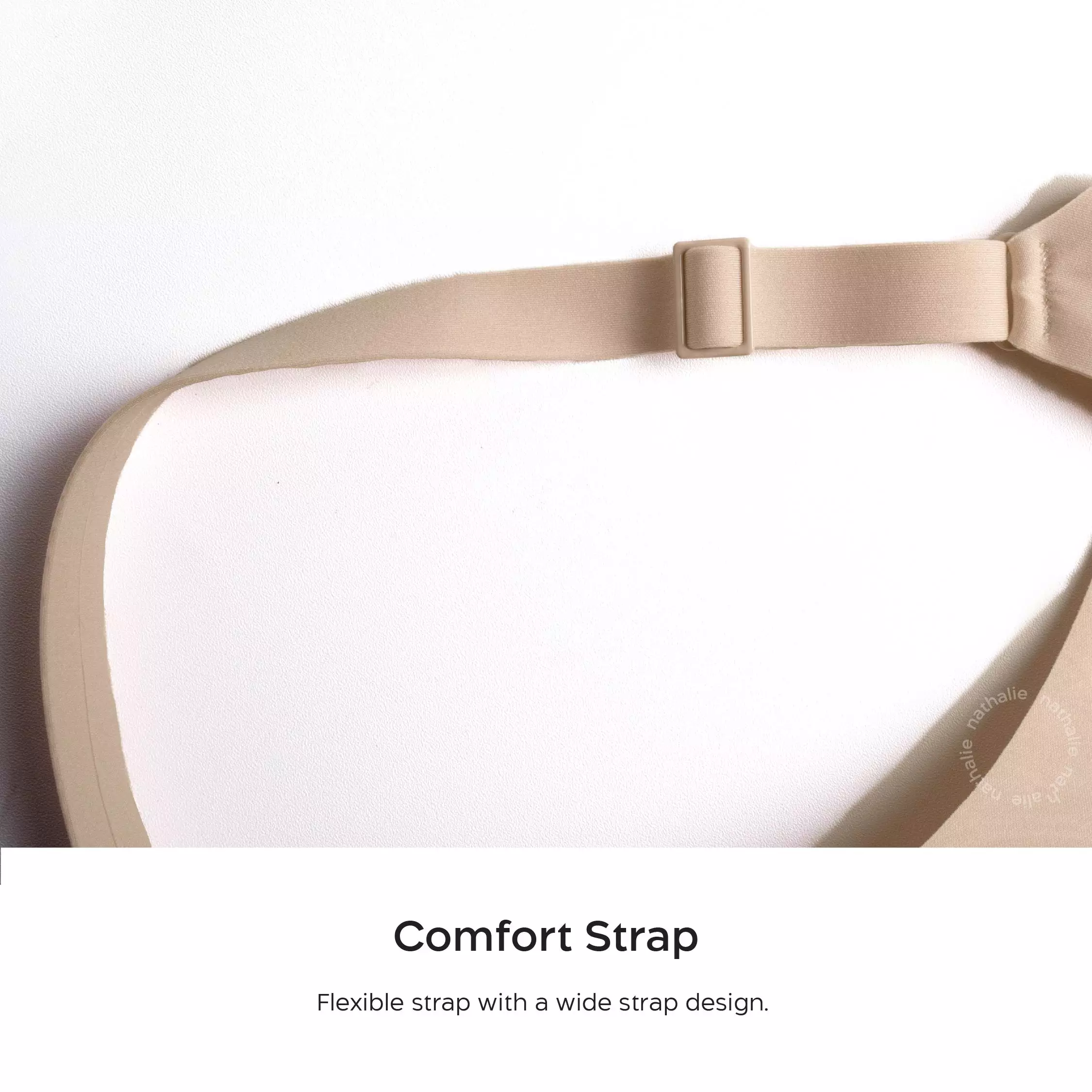 Nathalie Round Neck Seamless Bra NTB 3525 - Coklat Tua