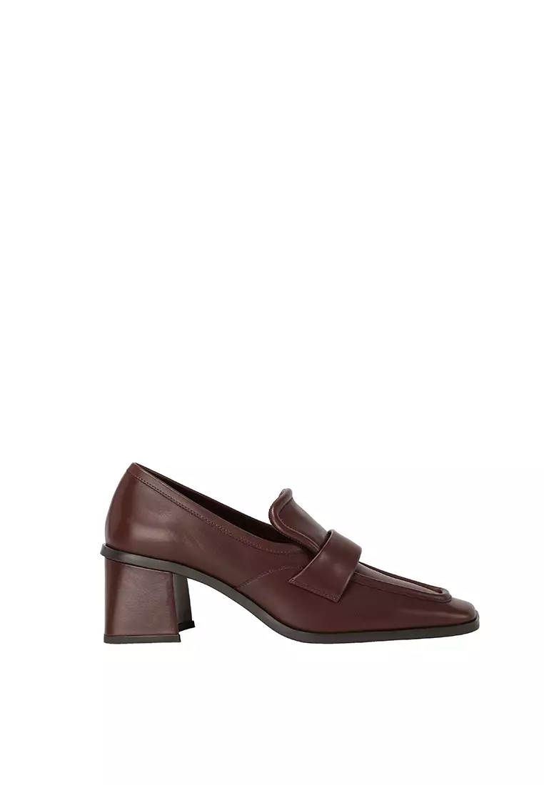 Discount on Beracamy  shoes - SKU: Beracamy Square Block Heel Loafer - Cacao