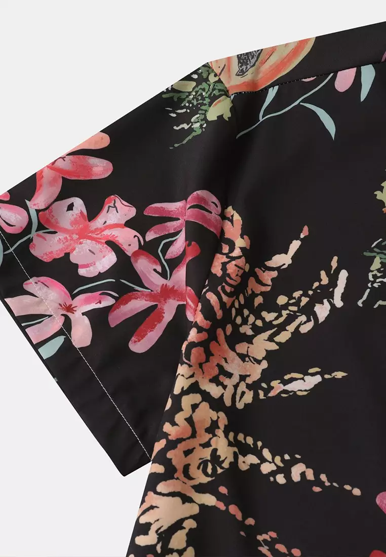 Hawaiian Print Short Sleeve Shirt YL-C315